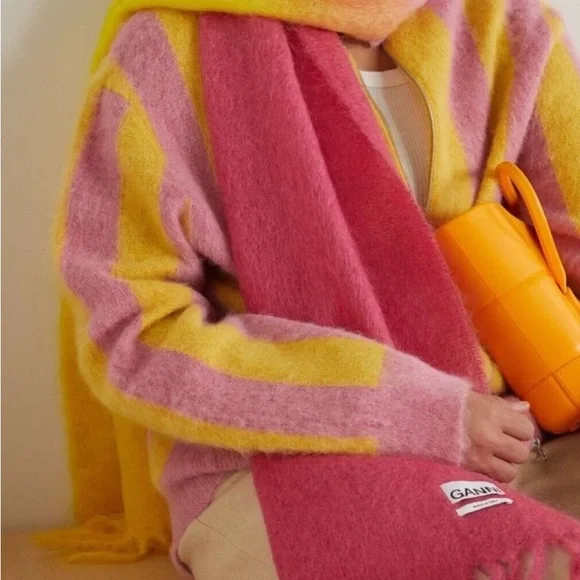 Ganni Mohair Scarf - Picture 13 of 13